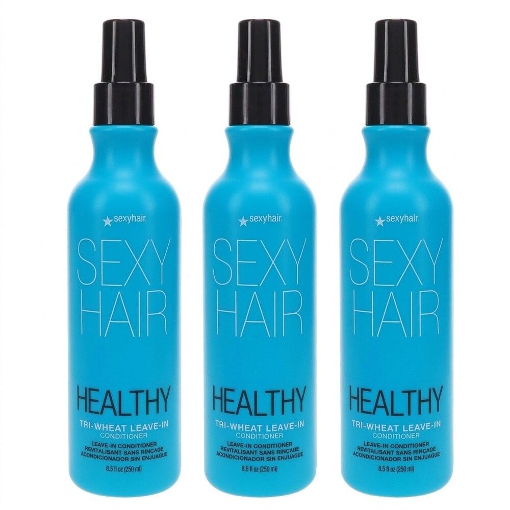 Sexy Hair Healthy Tri-Wheat Leave-In Conditioner 8.5 oz (pack of 3)